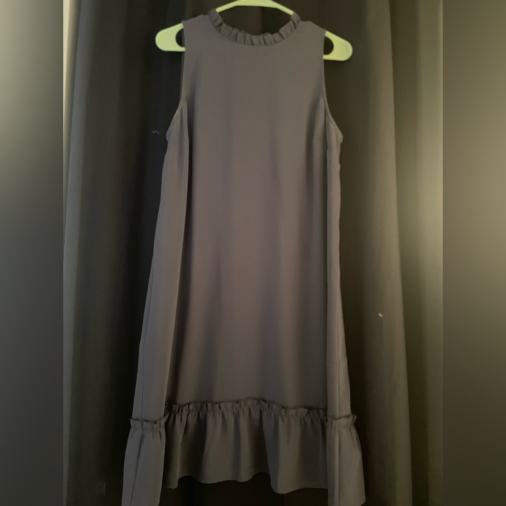 Loft steel blue shift dress
